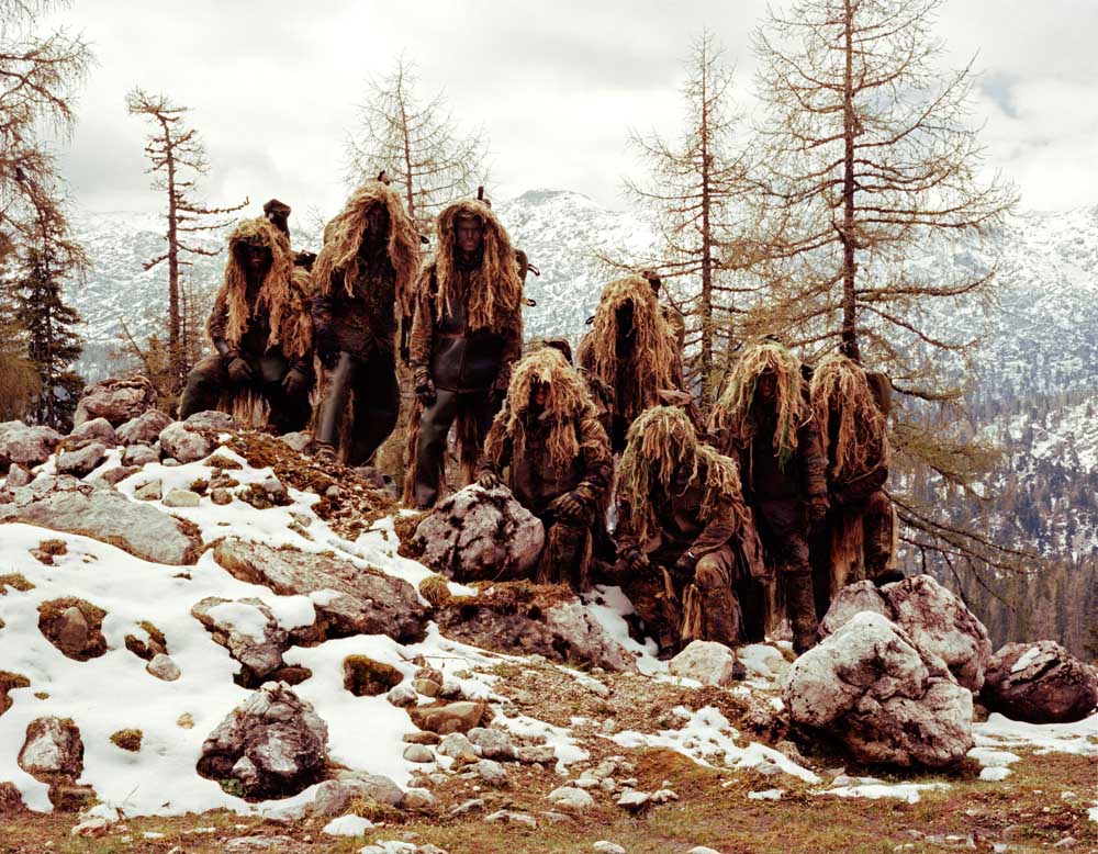 © Jo Röttger: Germany, Bavaria, soldiers of the Mountain Infantry Battalion 232, snipers in camouflage