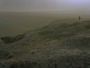 © Jo Röttger: Afghanistan, Mazar-e Sharif, Camp Marmal, Marmal Mountains, soldier in old combat trenches