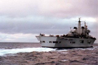 HMS Invincible during the Falklands War, 7 June 1982 (© Griffiths911)