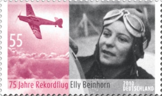 Elly Beinhorn's record flight, German commemorative stamp